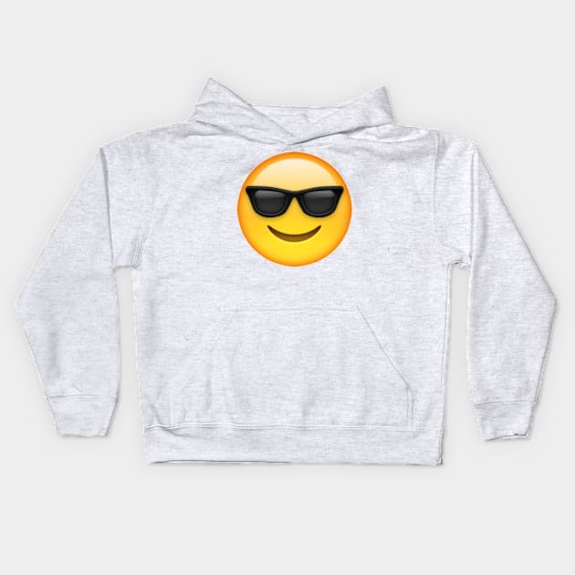 Sunglass Emoji Kids Hoodie by hcohen2000